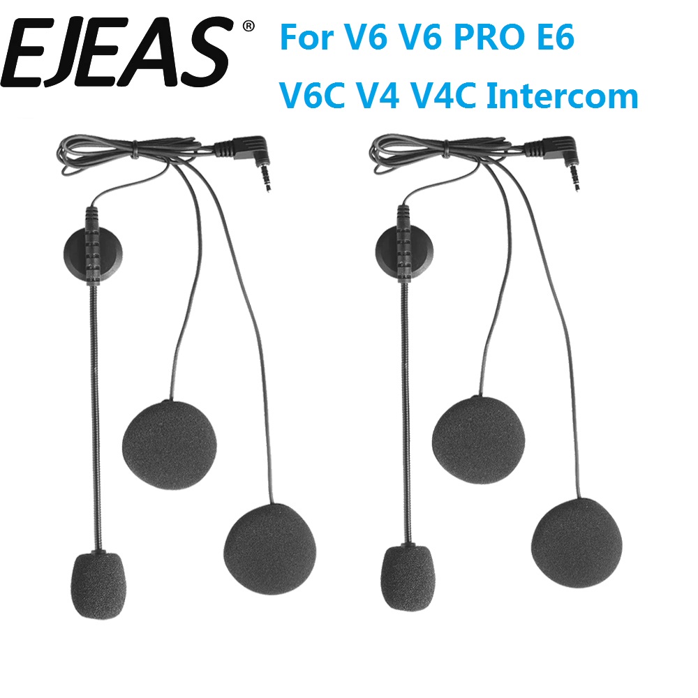 Universal Motorcycle Helmet Intercom Headset - ملحقات ميكروفون سماعة أذن 3.5 مم