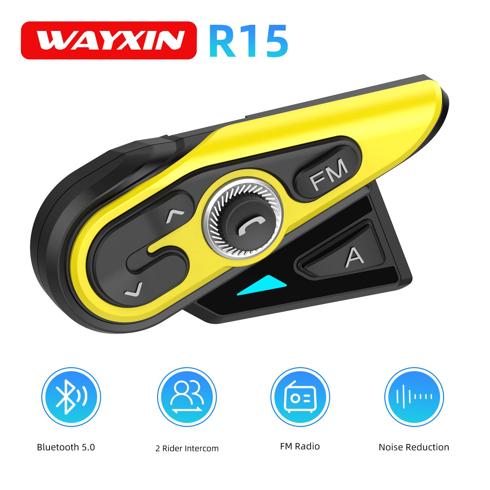 Universal Motorcycle Helmet Intercom Headset - سماعات رأس للدراجات النارية WAYXIN R15