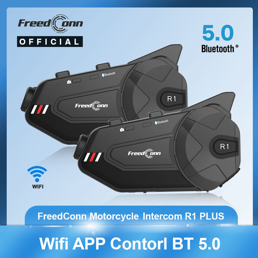Universal Motorcycle Helmet Intercom Headset - جهاز اتصال داخلي للدراجة النارية مزود