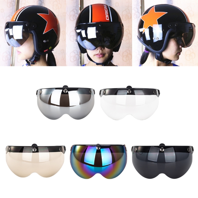 Vintage Open Face Retro Helmet - أقنعة واقية من الفقاعات لسكوتر يونيفرسال