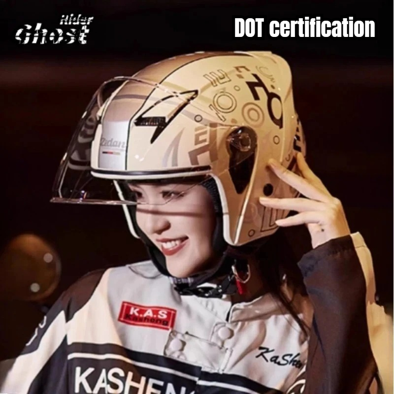 Vintage Open Face Retro Helmet - DOT شهادة خمر خوذة مفتوحة دراجة