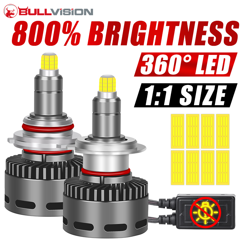 Universal Motorcycle Led Headlight Projector - مصباح أمامي LED للسيارة H11 H1