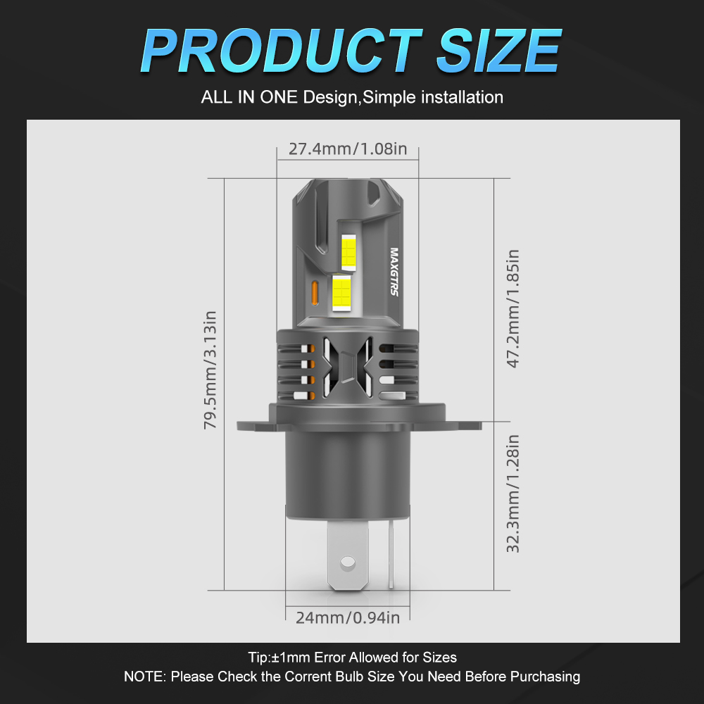 مصباح أمامي LED للدراجات النار - مراجعة Universal Motorcycle Led Headlight Projector وسعره
