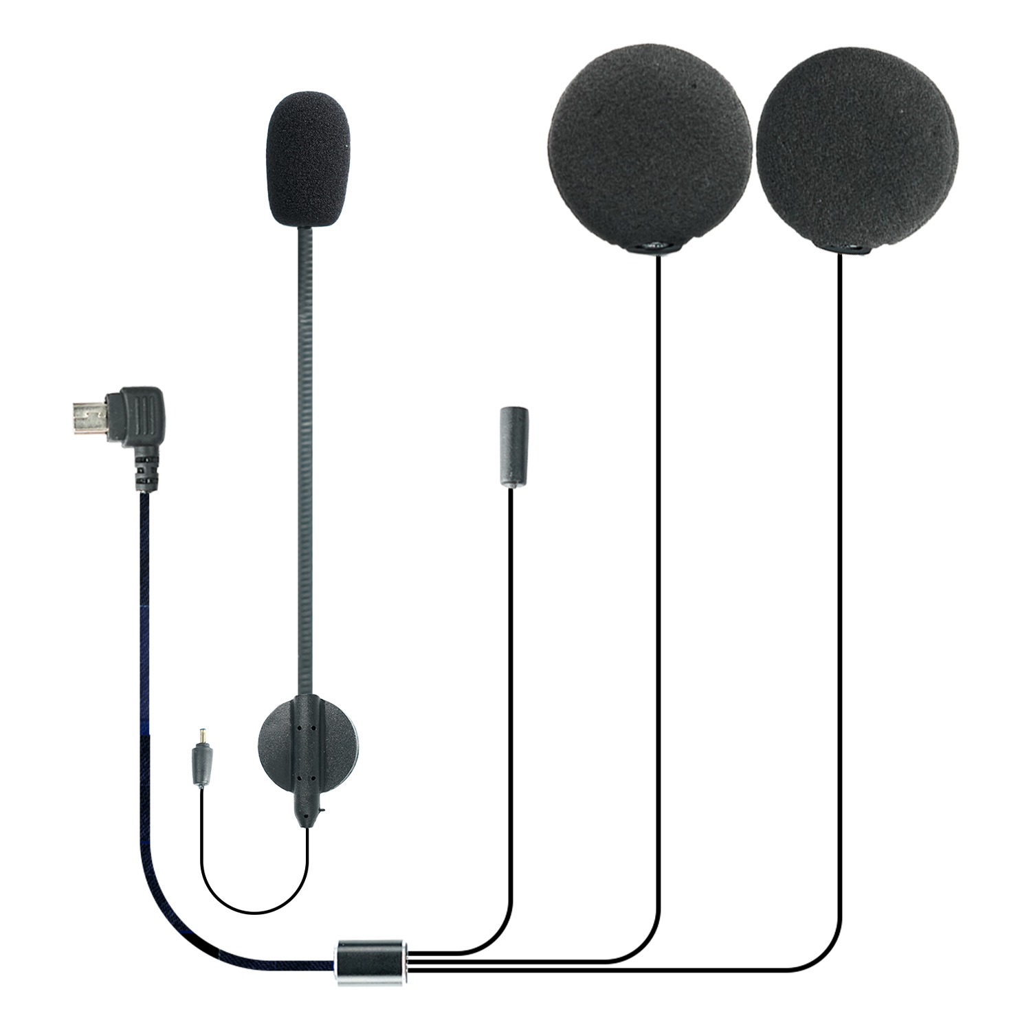 ميكروفون وسماعة أذن من Fodspor - مراجعة Universal Motorcycle Helmet Intercom Headset وسعره