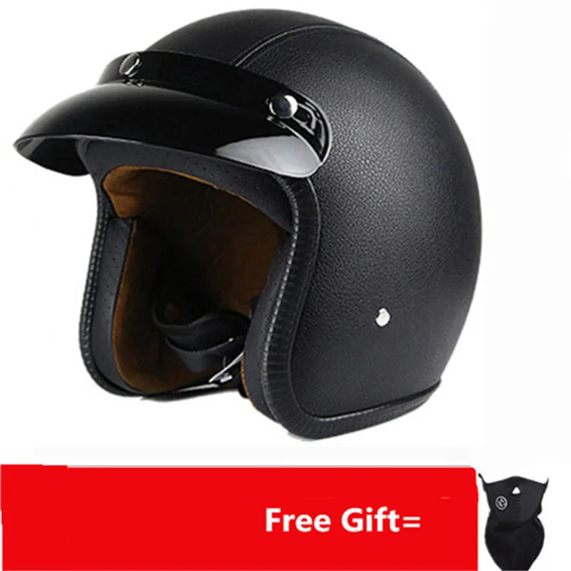 خوذة دراجة نارية كلاسيكية كلاس - مراجعة Vintage Open Face Retro Helmet وسعره