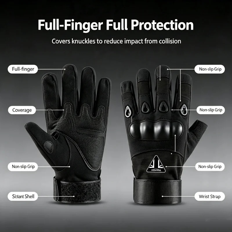 قفازات أمان وحماية لدراجات TRI - مراجعة Riding Gear وسعره
