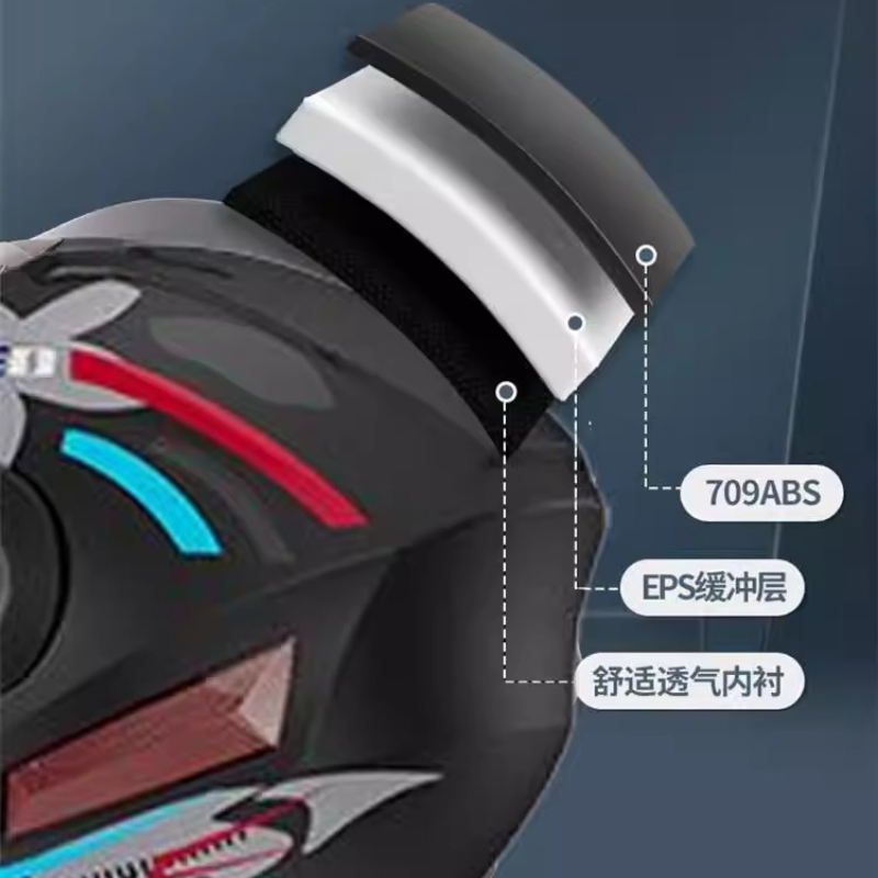 خوذة سلامة للقيادة على المنحدر - مراجعة Full Face Motorcycle Helmet With Bluetooth وسعره
