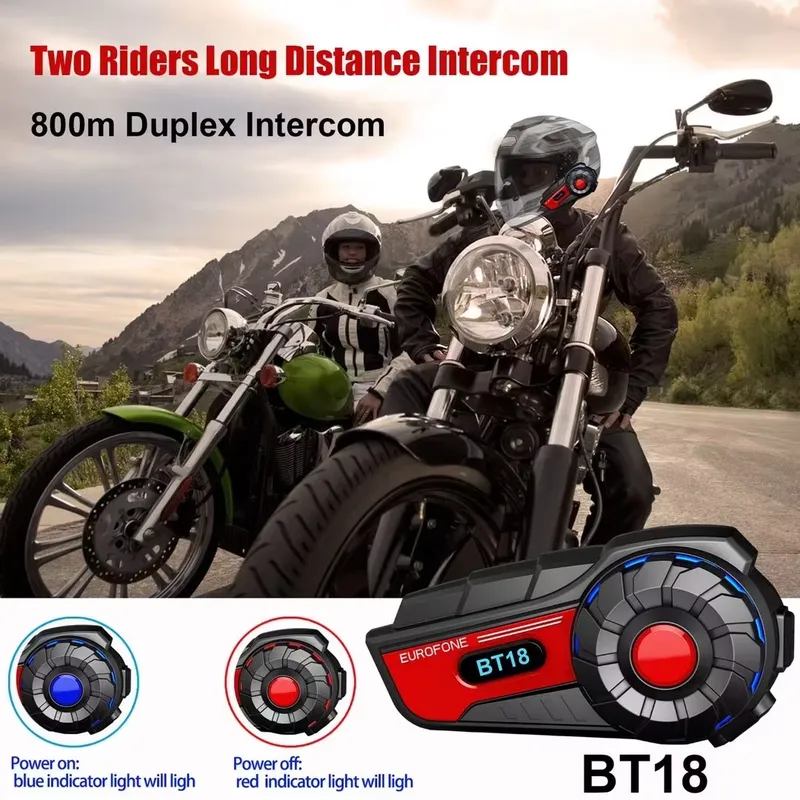 نظام اتصال بلوتوث BT18 للدراجا - مراجعة Motorcycle Helmets وسعره
