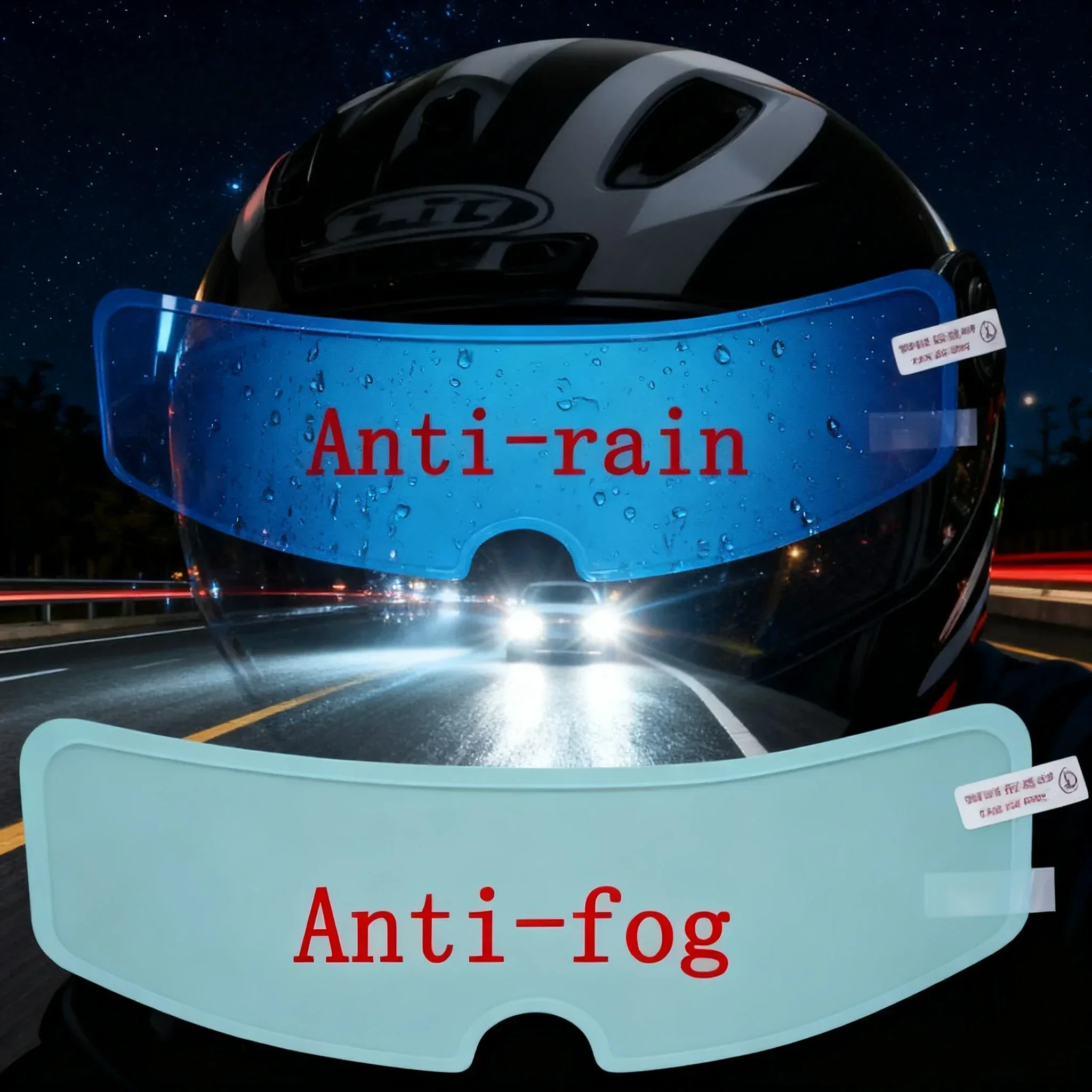 1/4 قطعة غشاء شفاف مضاد للضباب - مراجعة Motorcycle Helmets وسعره