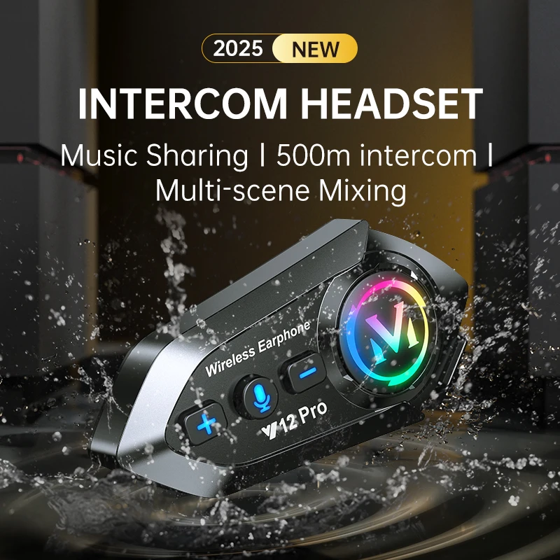 خوذة دراجة نارية Y12 Pro مع بل - مراجعة Universal Motorcycle Helmet Intercom Headset وسعره