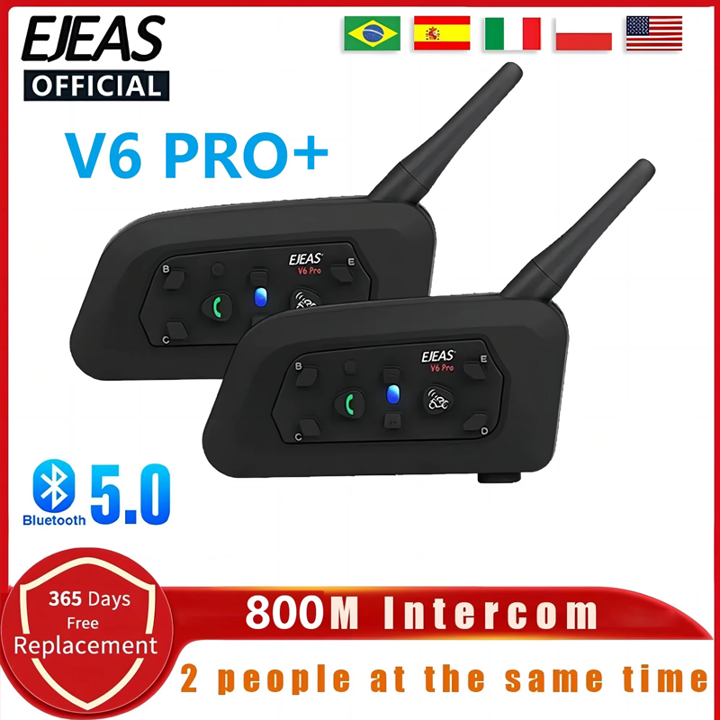 EJEAS vPro للدراجات النارية ،  - مراجعة Universal Motorcycle Helmet Intercom Headset وسعره