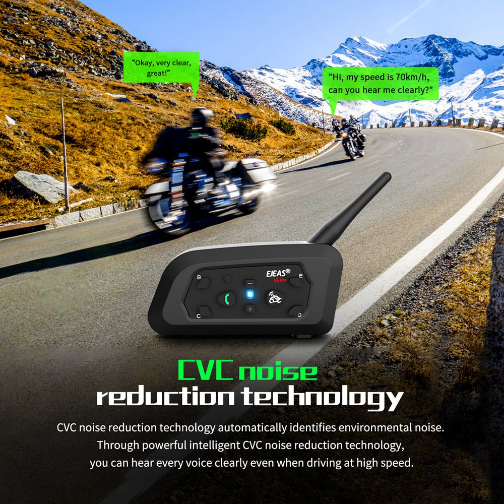 EJEAS vPro للدراجات النارية ،  - مراجعة Universal Motorcycle Helmet Intercom Headset وسعره