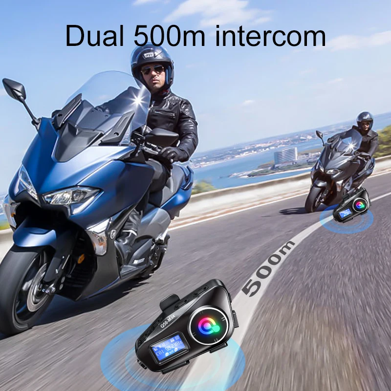 سماعة بلوتوث لاسلكية لخوذة الد - مراجعة Universal Motorcycle Helmet Intercom Headset وسعره
