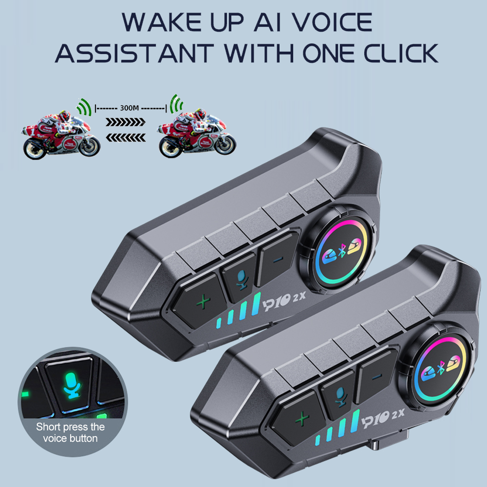 Y10 2x دراجة نارية إنترفون سما - مراجعة Universal Motorcycle Helmet Intercom Headset وسعره