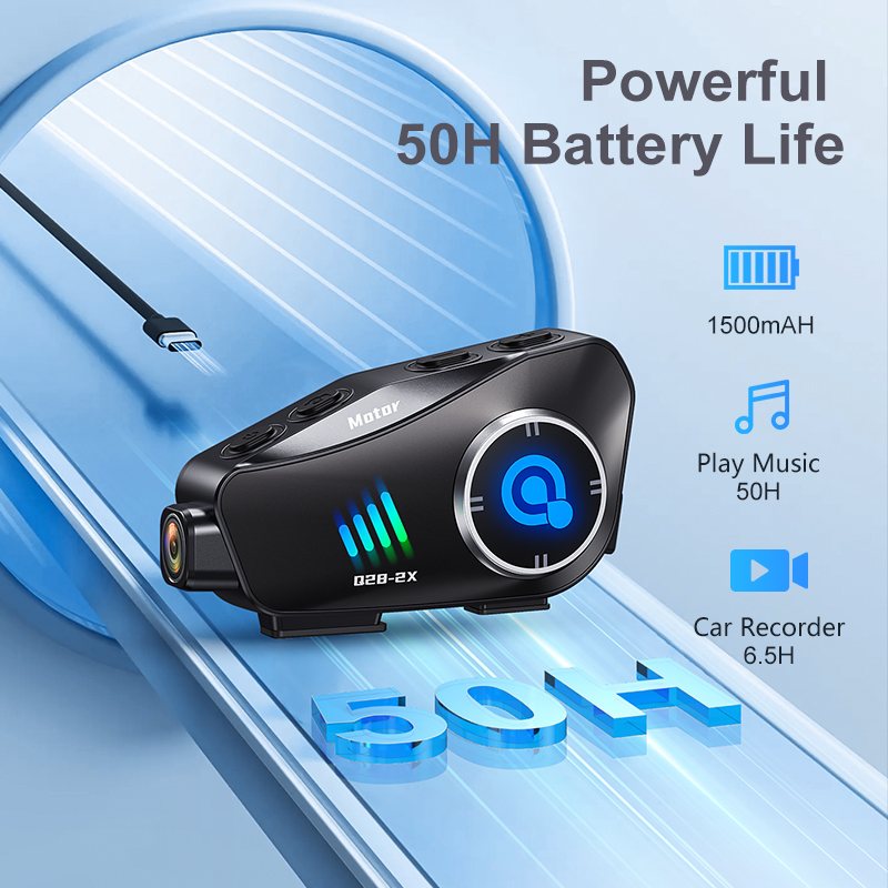 الجديد Q28-2X خوذة دراجة نارية - مراجعة Universal Motorcycle Helmet Intercom Headset وسعره