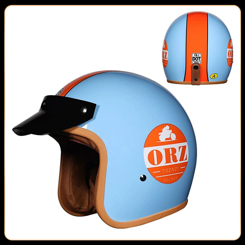 خوذة دراجة نارية بتصميم عتيق م - مراجعة Vintage Open Face Retro Helmet وسعره